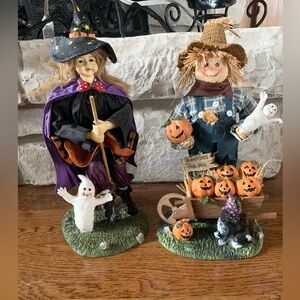 Scarecrow and‎ Witch Mache Figures